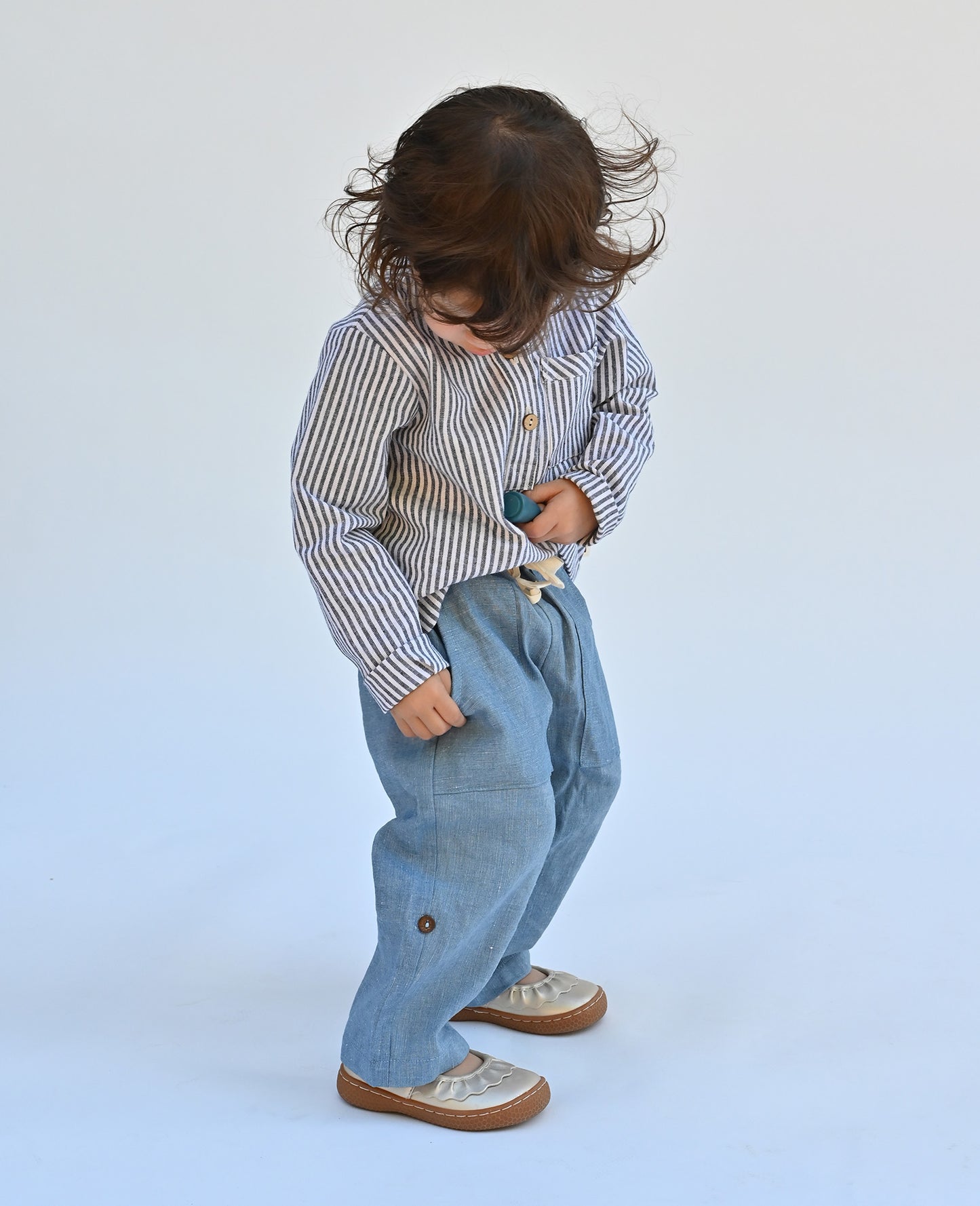 Roll-Up Pant in Chambray