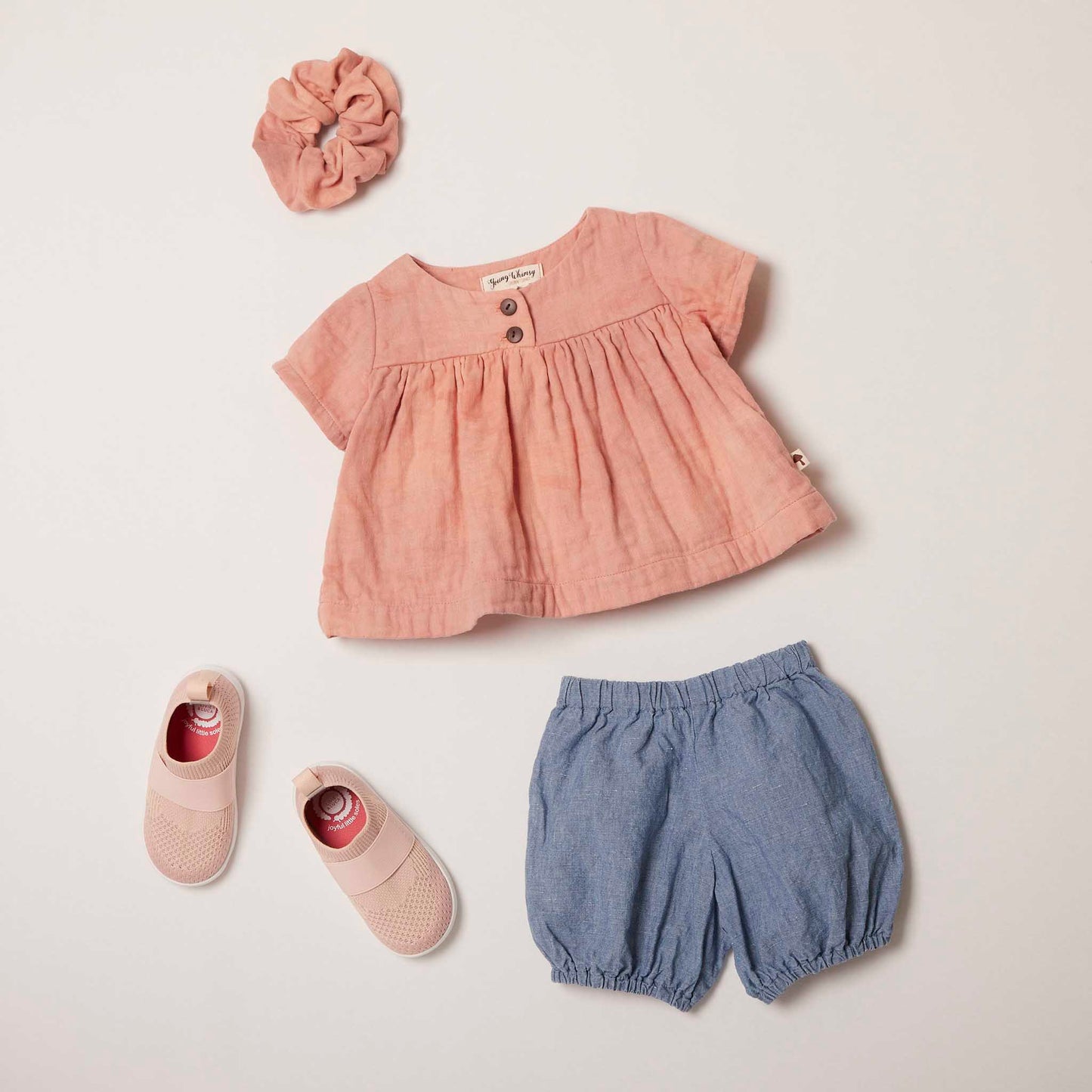 Riley Bubble Short in Chambray