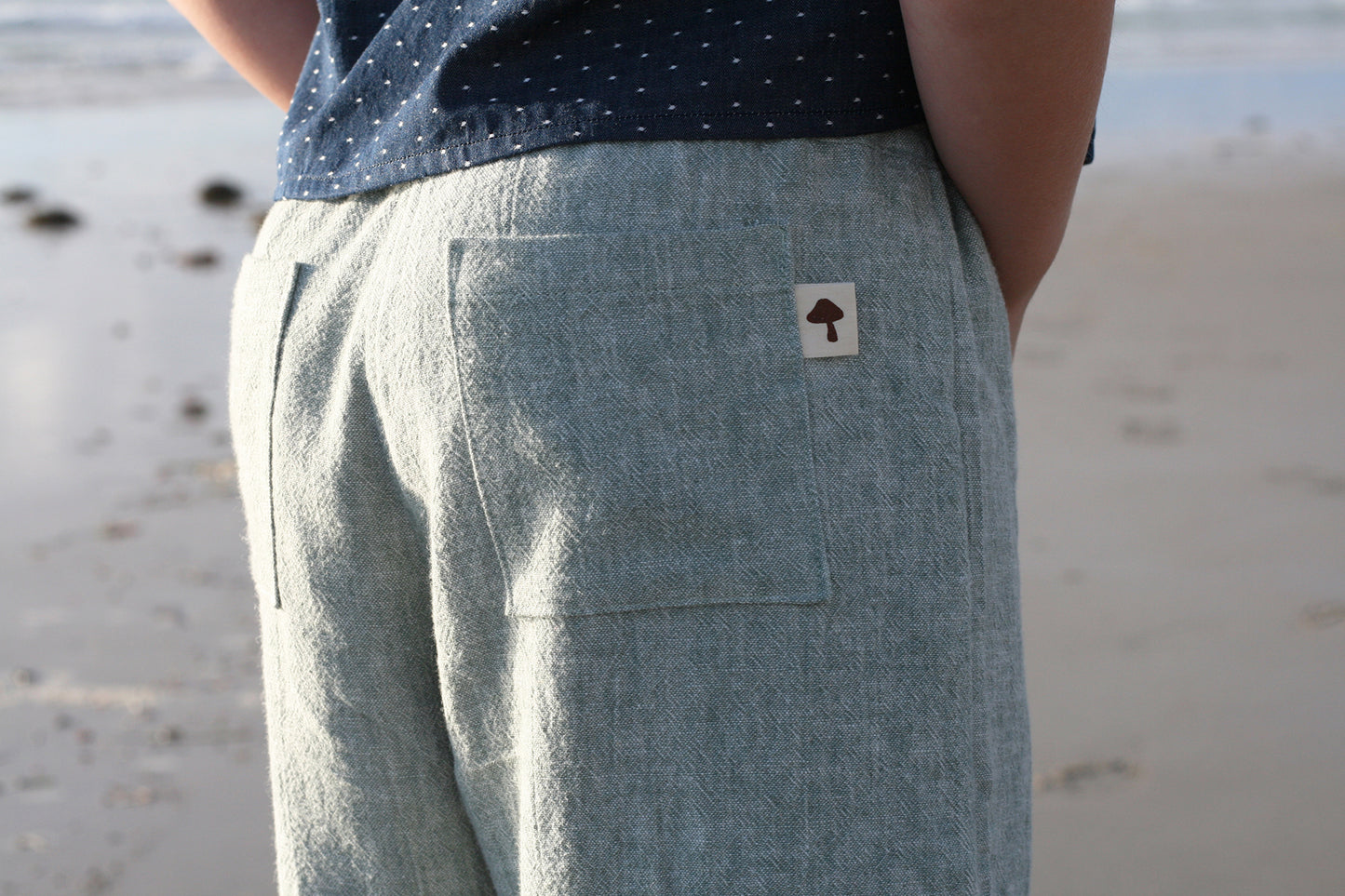 Cora Beachcomber Cropped Pant in Sage
