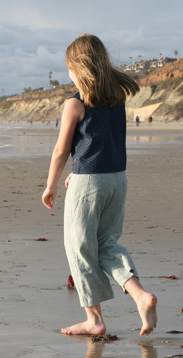 Cora Beachcomber Cropped Pant in Sage