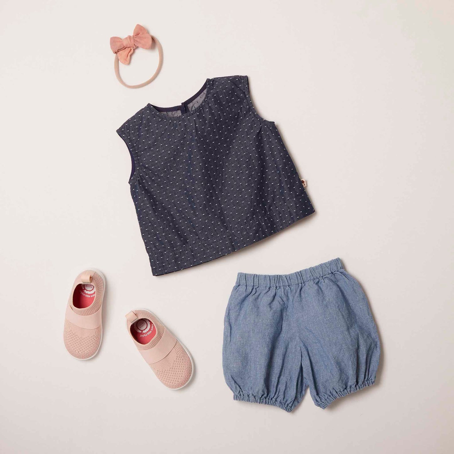 Riley Bubble Short in Chambray