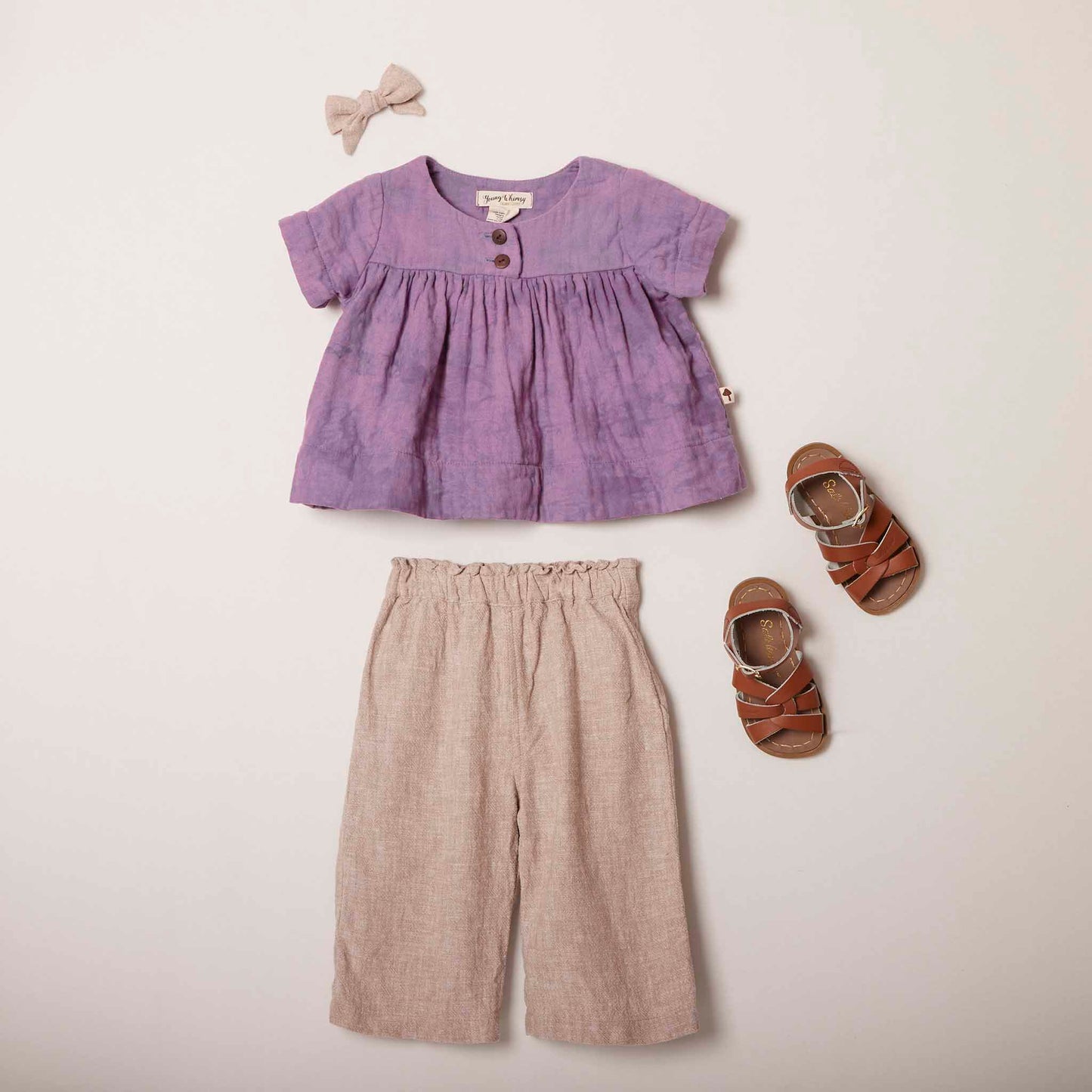 Short Sleeve Cottontail Blouse in Lilac